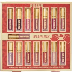 Buxom Lips off Leash 15 piece Mini Gloss Set NIB